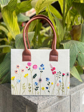 Load image into Gallery viewer, Mini floral canvas tote
