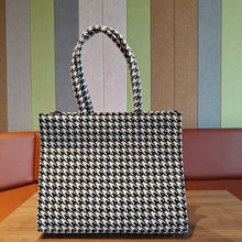 Load image into Gallery viewer, OFFICE BAG- HOUNDSTOOTH
